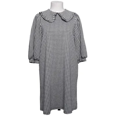 Dress (Black, White) from Object Elastane, Polyester, Viscose