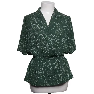 Wikkelblouse (Groen, Wit) van Just Polyester