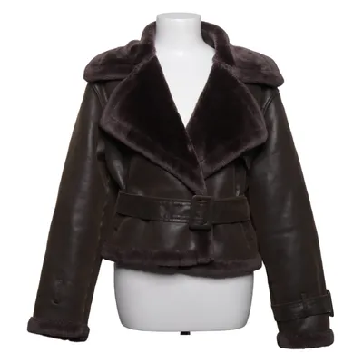 Shearling jacket (Brown) from Boohoo Polyester, Polyurethane