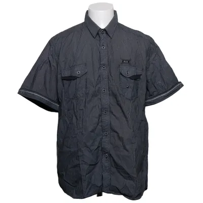 Chemise à manches courtes (Noir, Blanc) de Fashion Sport Coton