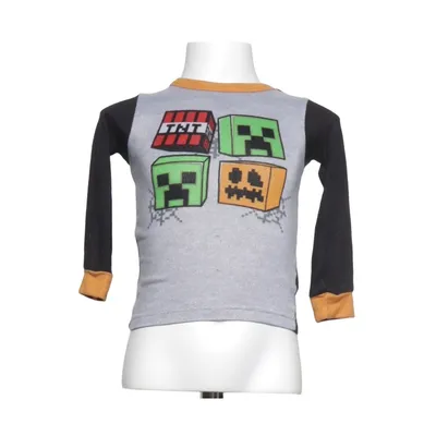 Long sleeve T-shirt (Gray, Black, Multicolored) from Minecraft Elastane, Polyester