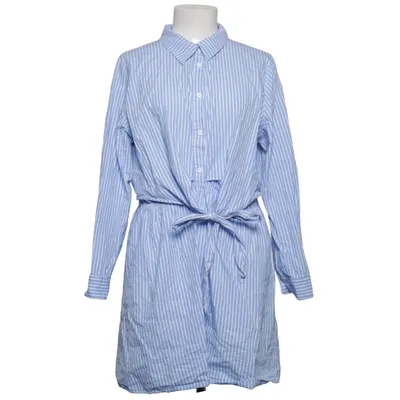 Skjortklänning (Blå, Vit) från By Malina Collection Bomull