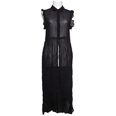 Shirt dress (Black) from Zara Woman Premium Collection Viscose