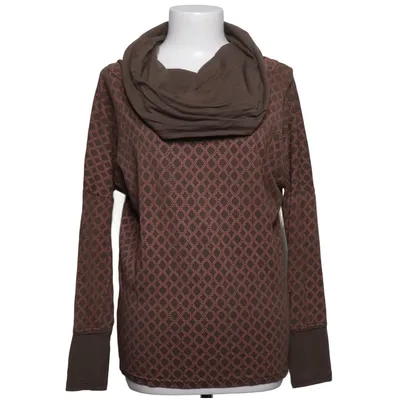 Hoodie (Brown, Orange) from Guru Shop Elastane, Organic cotton