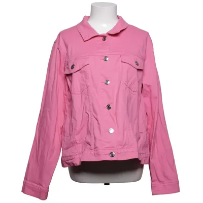 Denimjakke (Pink) fra ONLY Carmakoma Bomuld, Elastan