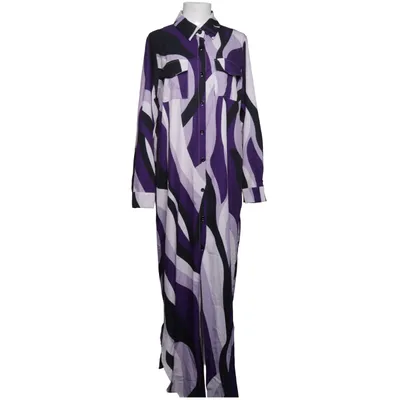 Shirt dress (Purple, Black, White) from Shein Polyester
