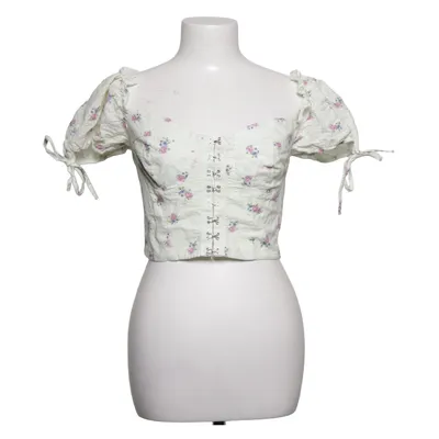 Crop top (Blanc, Multicolore) de Dilvin Coton, Viscose
