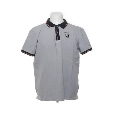 Polo (Gris) de Schott Coton, Élasthane