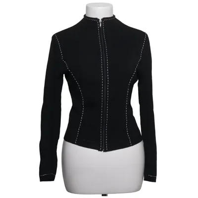 Cardigan (Noir) de WanLi Coton, Élasthane, Lin, Viscose