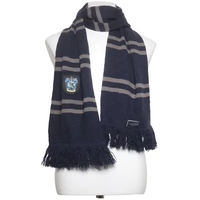 Sjaal (EMP Rockshop, Merch, Fan, Scarf, Emblem, Ravenclaw, Hogwarts, Varm, Bekväm, Comfy, Cozy, College, Preppy, Academia, Dark academia, Halloween, Utklädnad, Julklapp, Potterhead) van Harry Potter Acryl