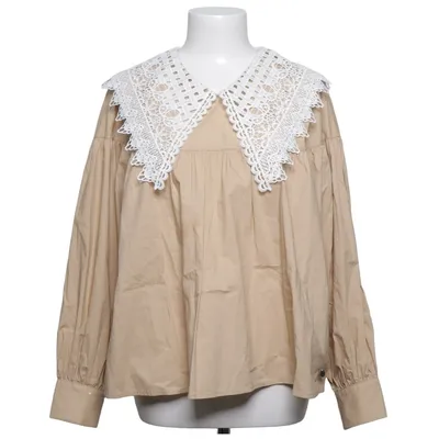 Blus (Beige, Vit) från Nümph Bomull