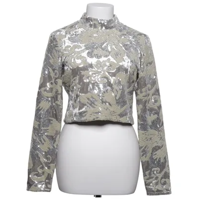 Top (Zilver) van Maje Elastaan, Polyester