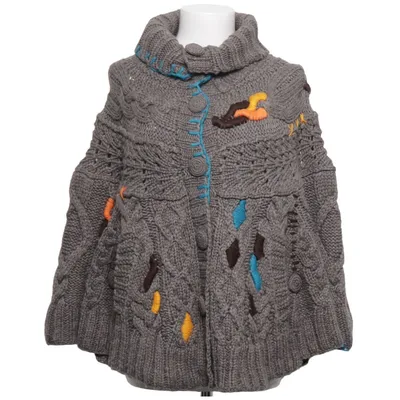 Poncho (Grå, Flerfärgad) från La Redoute Akryl, Ull