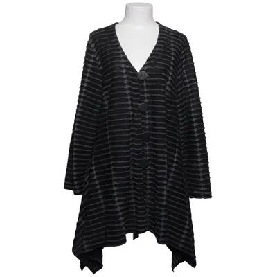 Cardigan (Black, Gray) from Qneel Cotton, Elastane, Polyester