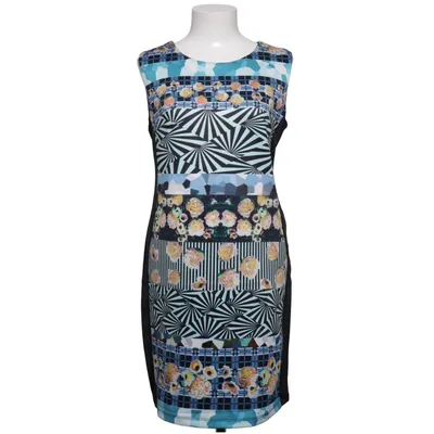 Dress (Black, Multicolored) from Elisa Immagine Elastane, Polyester
