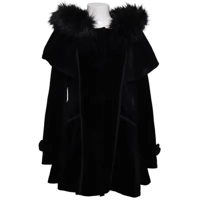 Vinterkappa (Svart) från Killstar Elastan, Polyester