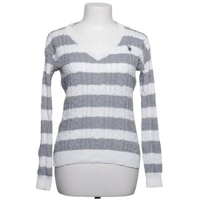Pullover (Grå, Hvid) fra U.S. Polo Assn. Bomuld, Polyester