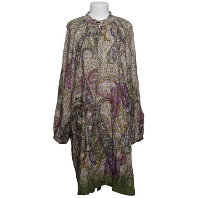 Jurk (Groen, Lila, Beige) van Emily van den Bergh Viscose