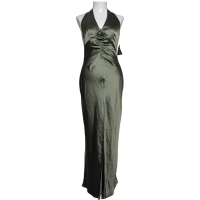 Halternek jurk (Groen) van Gina Tricot Elastaan, Polyester