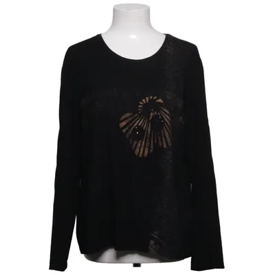 T-shirt à manches longues (Noir) de Sol Design Élasthane, Viscose