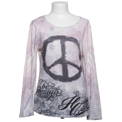 T-shirt à manches longues (Blanc, Rose, Gris) de Miss Charm Coton, Polyester