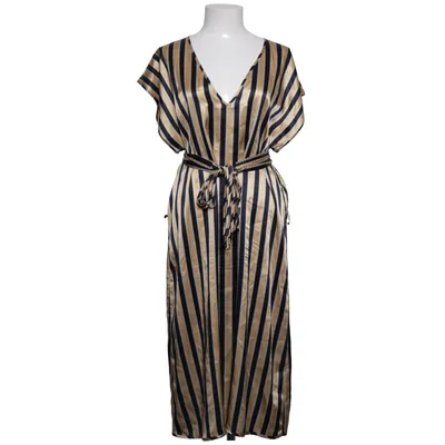 Kjole (Beige, Sort, Hvid) fra Margit Brandt Silke