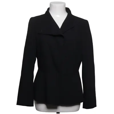 Blazer (Noir) de Piazza Sempione Cupro, Élasthane, Laine