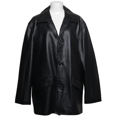 Leren jack (Zwart) van Offset Leer, Polyester