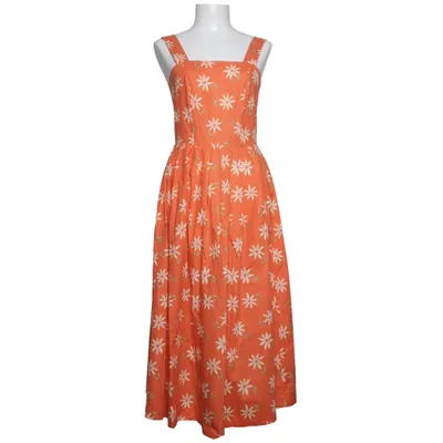 Jurk (Oranje, Geel, Wit) van Laura Ashley Katoen