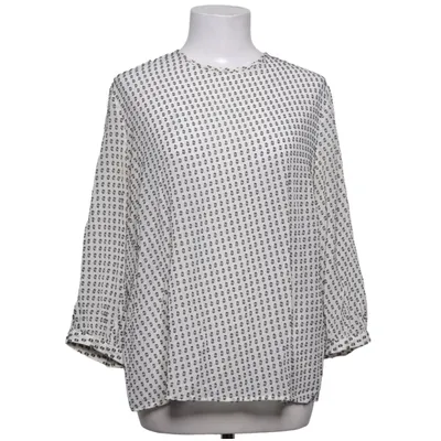 Bluse (Hvid, Sort) fra Ril's Polyester, Silke