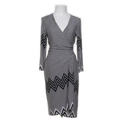 Wrap dress (Black, White) from Wearhouse Elastane, Polyester