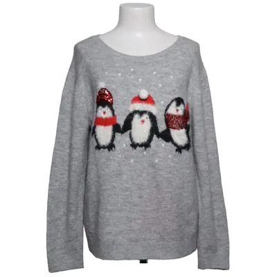 Kersttrui (Grijs, Meerkleurig) van Yessica by C&A Acryl, Elastaan, Nylon