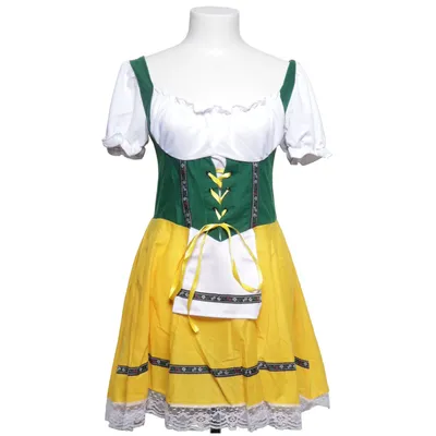 Maskeradkläder (Grön, Gul, Vit) från Smiffy's Polyester