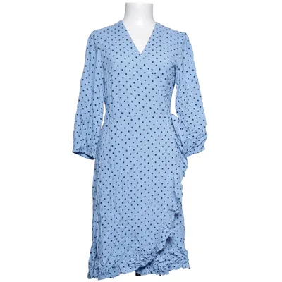 Omlottklänning (Blå, Svart) från Part Two Viskos