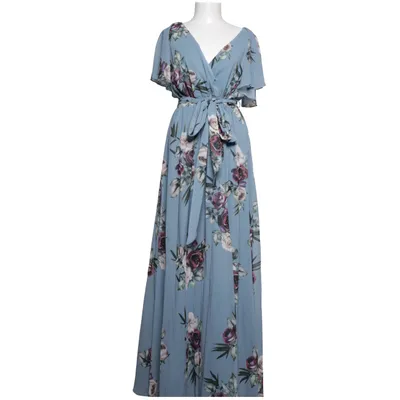 Klänning (Blå, Flerfärgad) från Goddiva Polyester