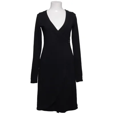 Wrap dress (Black) from House of Lola Cotton, Elastane