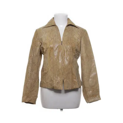 Läderjacka (Beige) från She Skinn, Polyester