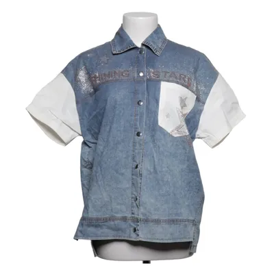 Denim shirt (Blue, White) from Signet Cotton, Elastane