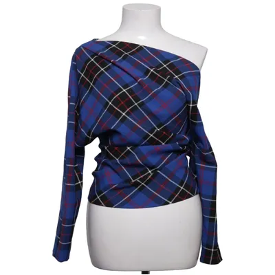 Top (Blue, Black, White) from Zara Elastane, Polyester, Viscose