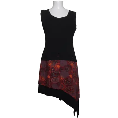 Dress (Black, Orange, Multicolored) from Vishes Cotton