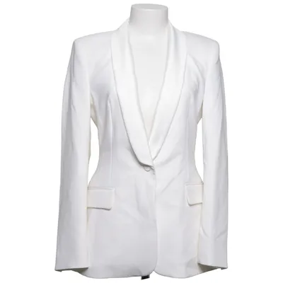 Tuxedo jacket (White) from Zara Polyester