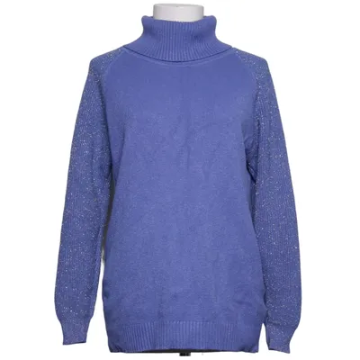 Pul à col roulé (Bleu) de So...Cachemire Fibre métallique, Viscose, Laine