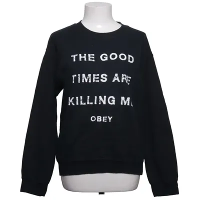 Sweatshirt (Noir) de Obey Coton, Polyester