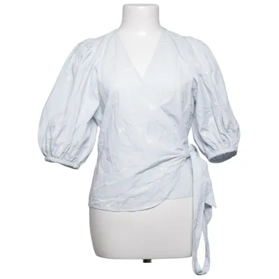 Wikkelblouse (Blauw) van Edited Katoen