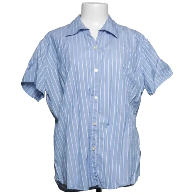 Short sleeve shirt (Blue, White) from James Harvest Cotton