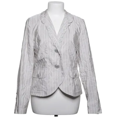 Blazer (Gray, White) from Verse Acrylic, Cotton, Polyester
