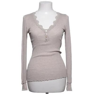 Henley shirt (Beige) van Rosemunde Copenhagen Katoen, Zijde