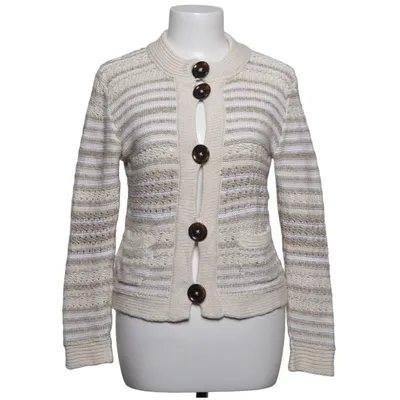 Cardigan (Beige, Blanc) de Dagmar Coton, Polyamide, Viscose