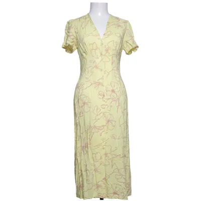 Jurk (Geel, Roze) van Uniqlo Viscose