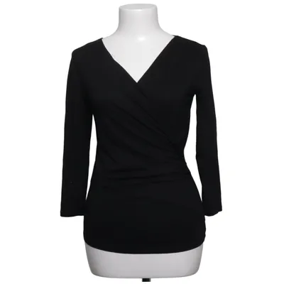 Wikkelblouse (Zwart) van Camilla Thulin Elastaan, Viscose